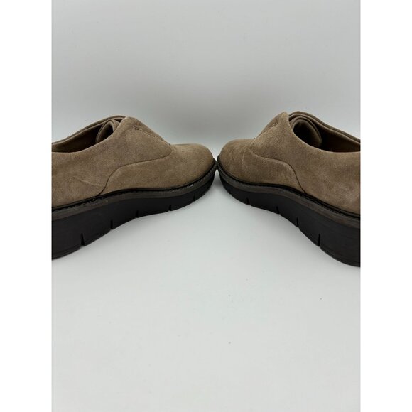 Clarks Collection Womens Faux Suede Slip-On Wedge Loafer Size 7 - Picture 8 of 10